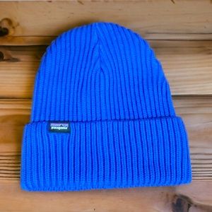 New With Tags Patagonia Blue Fisherman Rolled Beanie Size OS